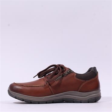 Rieker Men Ari Tex Casual Shoe - Brown Leather